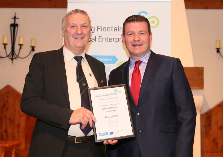 Peter Byrne Minister Alan Kelly Tipperary Technology Award March 2015
